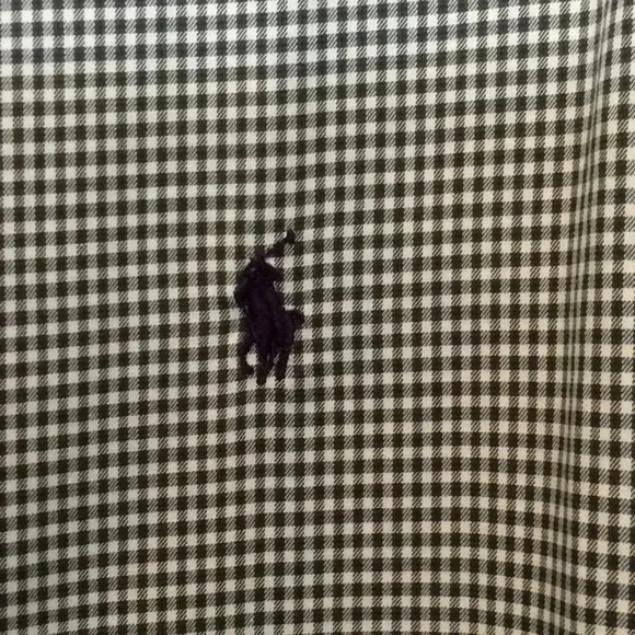 RL Long Sleeve Army Green, Purple & Beige Shirt - Picture 2 of 8